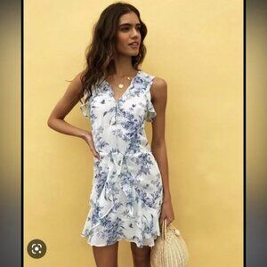 PAIGE Tia 100% Silk Dress Large
